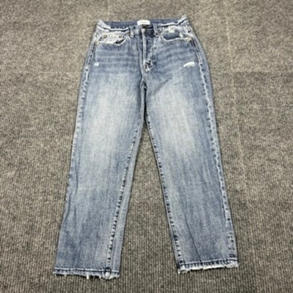Pistola High Rise Straight Leg Distressed Blue Jeans Size 26 P6883KEE-ETN